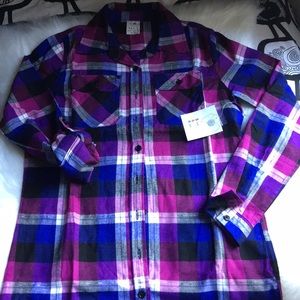 S&A plaid button up Sz S